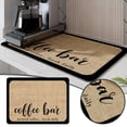 thumbnail image 1 of Placemat Coffee Bar Mat for Countertops Absorbent Rubber Quick Drying Stain- Kitchen Mat for Drink Bar Accessories and Dish Drying, 1 of 7