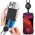 thumbnail image 1 of Bone Cell Phone Lanyard with Card Holder, Universal Neck Phone Strap for iPhone 11 Pro Max, Galaxy S Pixel, Smartphone, 1 of 5