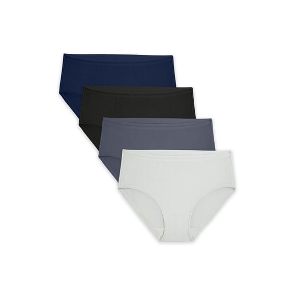 Fruit of the Loom Women's Breathable Low Rise Briefs, 4-Pack