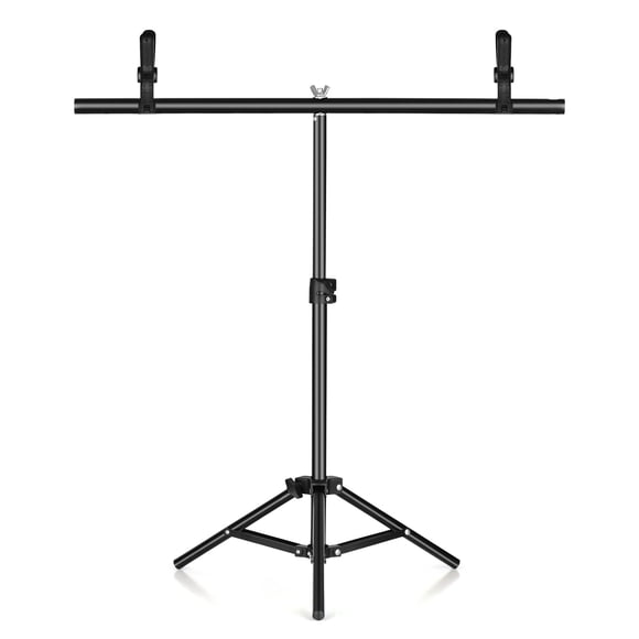 Amdohai 75cm*70cm Portable T-shaped Metal Photography Background Backdrop Stand Metal Bracket Support System with