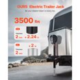 thumbnail image 2 of KFFKFF Electric Trailer Jack, 3500 lbs, Heavy Duty RV Electric Power Tongue Jack with 2 Way Connector, Memory Function, Crank Handle & Weatherproof Jack Cover, 9.5"-26.3" Lift, 2 of 9