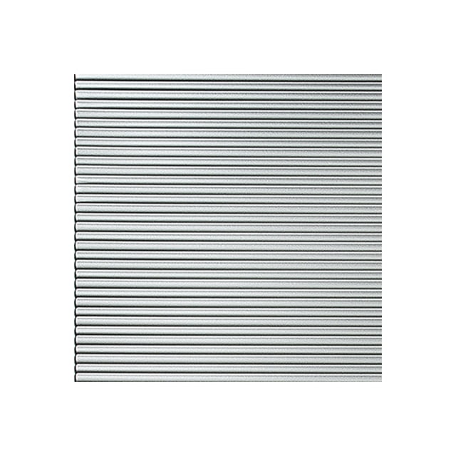 FASÄDE Easy Installation Rib Argent Silver Wall Panel Sample (12" X 12" Sample)