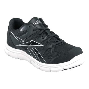 Reebok Womens Black Leather Mesh Athletic Oxford Sport Grip Comp Toe