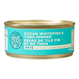 Special Kitty Poisson blanc d'océan & Plat de thon pour les chats mouillés, 156 G Can