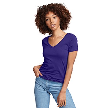 Next Level Womens Ideal V, XS, Purple Rush