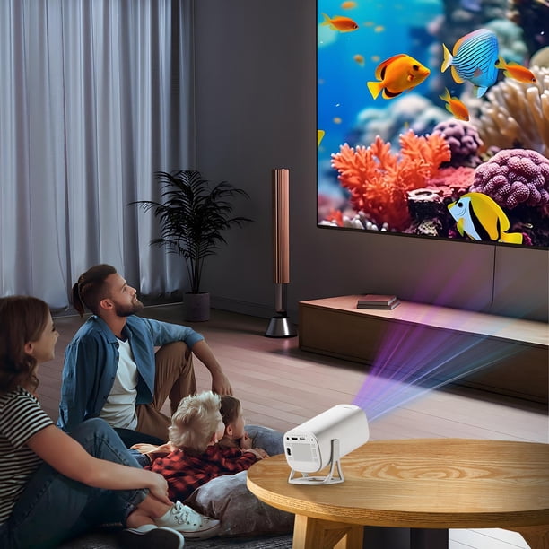 Dvkptbk Projector 4K HD Home Bedroom Wall Projection 3DHome Cinema
