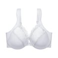 thumbnail image 1 of fheaev Summer Savings Clearance Front Closure Bras For Women Full Coverage Plus Size Bralette Bra Women's Solid Color Lace Bra Front Button Large Size Steel Ring Underwear Women Daily Bras, 1 of 9