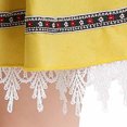 thumbnail image 5 of Huvoen Robe de Bal à Manches Courtes pour Filles, Col Rond, Smockée, à Nouer, Ligne A, Volants, Fluide, Évasée, Halloween, Robe de Soubrette, Jaune, P, 5 of 5