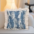 thumbnail image 4 of EGNMCR Pillows, Body Pillow, Throw Pillows, Neck Pillow Wind Bells Flower Pillow Cover Ruffled Pillow Cover Sofa Pillow Cover Living Room Cushion Cover Holiday Gift Polyester pillowcase, 4 of 6