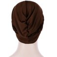 thumbnail image 4 of Bangcool Turban Headwrap Twisted Braid Elastic Beanie Headwrap Hair Loss Cover Sleep Cap, 4 of 8