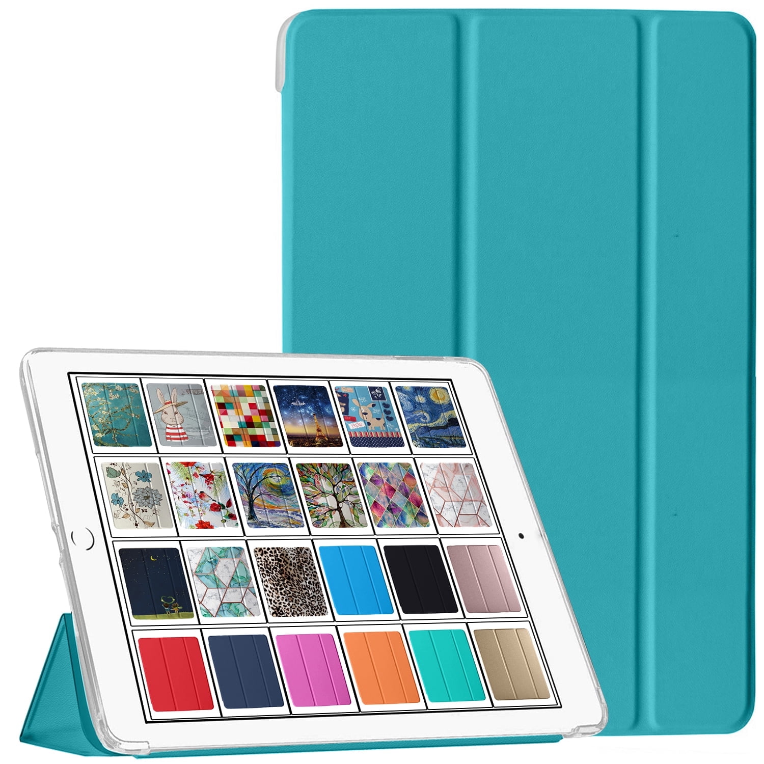 DuraSafe Cases iPad PRO 11 Pouces 2e 3e 4e [ PRO 11 2 3 4 Gen 2020 2021 2022 ] Léger Intelligent Support Ajustable Fonctionnalité Design Épuré Étui à Rabat - Vert