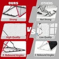 thumbnail image 4 of Équipement d'Entraînement pour Filets de Baseball – Entraîneur Robuste 4 X 4,5 Pi à Dos Ouvert Ajustable (Rouge) – Rebondisseur à 5 Angles pour Lancer/attaquer – Résistant aux UV et Portable pour Entraînement en Solo/équipe, 4 of 7