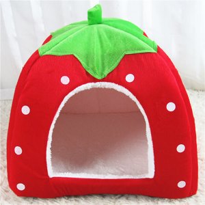 Wamans Cozy Cave Dog Bed Winter Indoor House House Padded House Folding Yurt Strawberry Tent Clearance Items