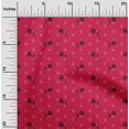 thumbnail image 1 of oneOone Cotton Cambric Fabric Line & Floral Block Print Fabric BTY 56 Inch Wide, 1 of 4