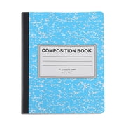 Notebook Supplies – Composition Notebooks Wide Ruled with Double Sheets 200 Pages (100 Sheets) Sturdy Binding Durable Cover Back-to-School in Assorted Colors