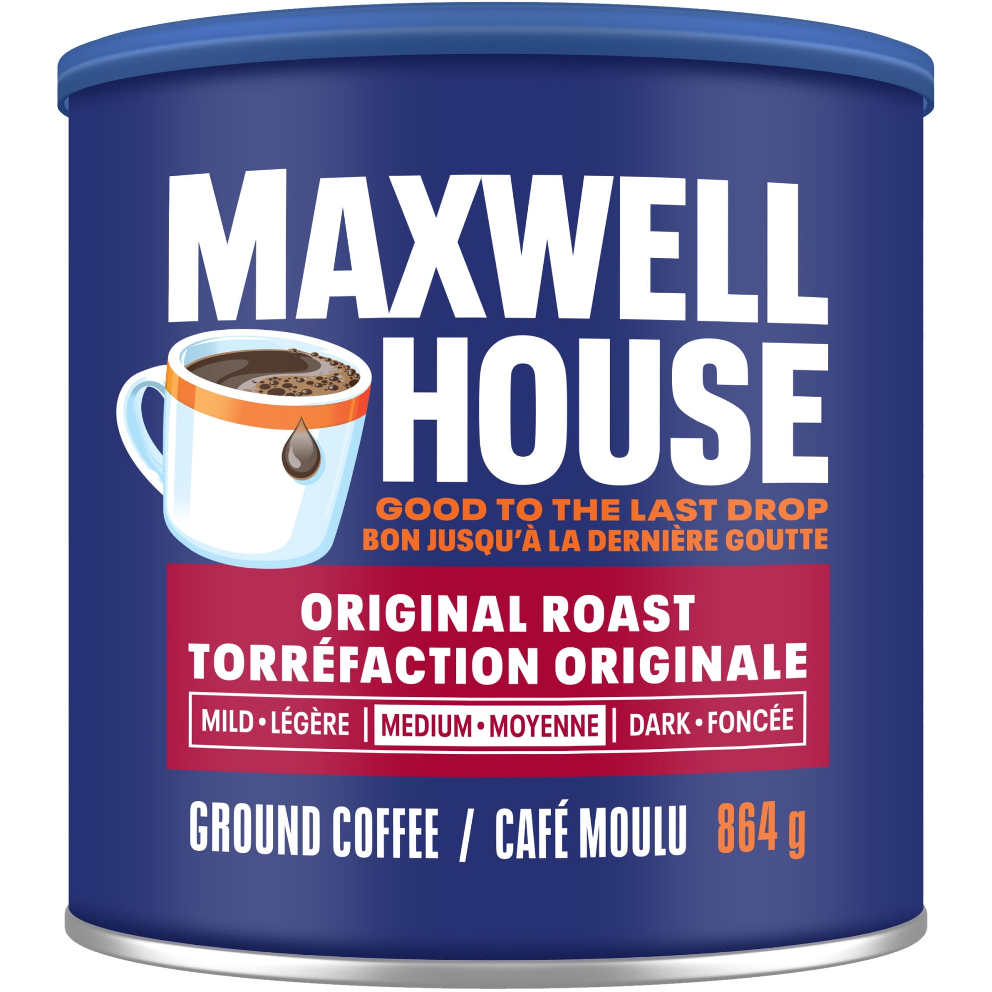 Café moulu Maxwell House Original Roast, moyen