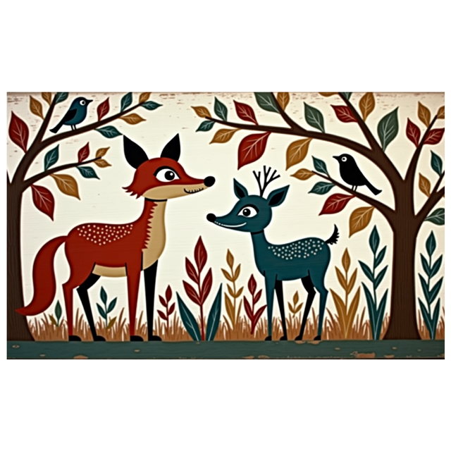 Forest Themed Animal Patterned Backdrop Banner Party Decorations Background for Children Parties Family Gatherings Photography Props Outdoor Events Festival Celebrations