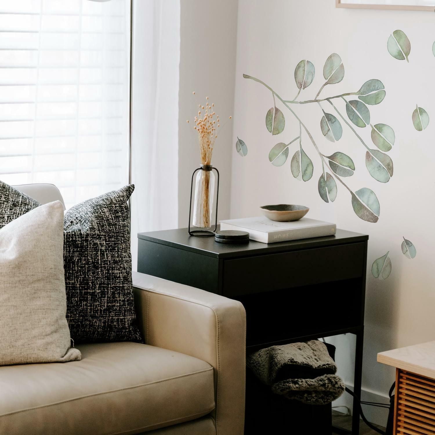 CATCOQ EUCALYPTUS GIANT PEEL & STICK WALL DECALS