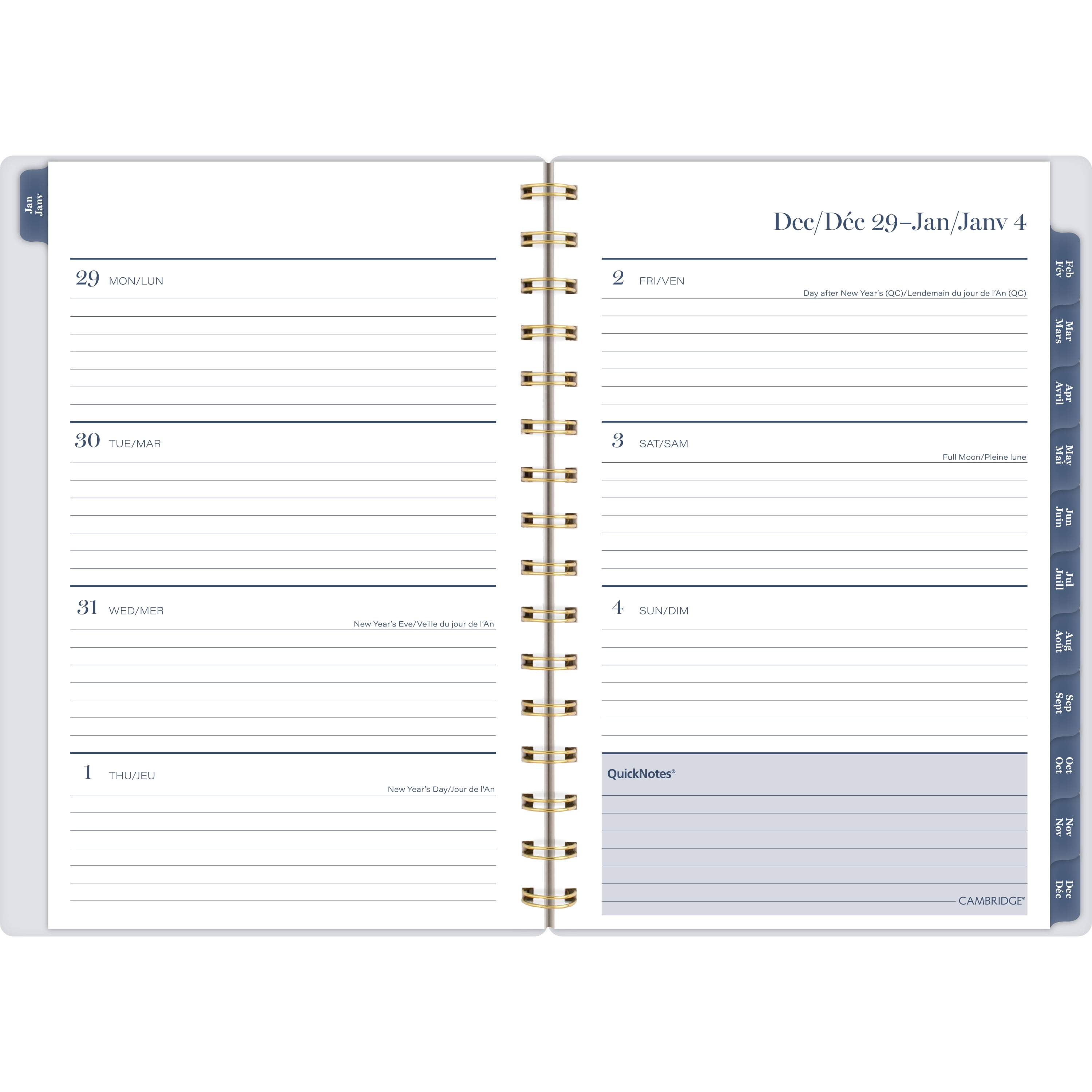 2026 Cambridge® Chinoiserie Magnolia Large Weekly Planner