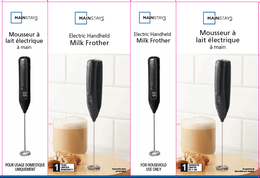 Mainstays Electric Handheld Milk Frother