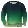 thumbnail image 1 of hotojiny Chandails à Col Rond pour Hommes Mode Dégradé Automne Chaud en Molleton Chandail Léger à Manches Longues Décontracté Vêtements d'Hiver, 1 of 3