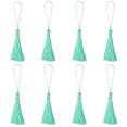 thumbnail image 1 of Unique Bargains 6.5' Silky Bookmark Tassels with Loop for DIY Craft Accessory, 8Pack Sea Blue, 1 of 5