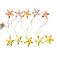 thumbnail image 1 of Mistaha 5ft 10LED Eid Ramadan String Lights Star Shaped Crescent Party LED Fairy Hanging Lights, 1 of 8