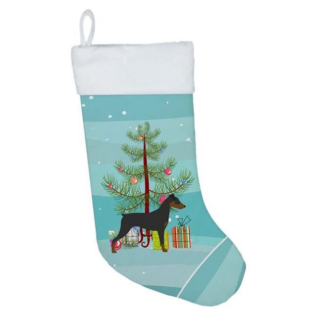 Carolines Treasures BB2931CS German Pinscher Merry Christmas Tree Christmas Stocking