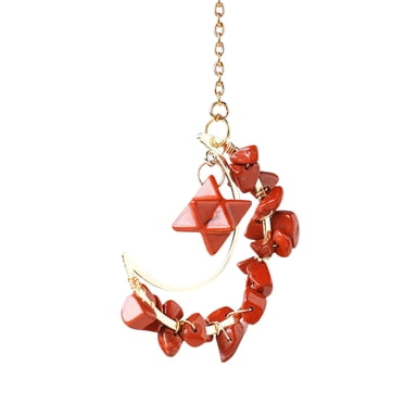 Crystal Pendant Light Natural Amethyst Crystal Stone Car Pendant Star Pendant Color Weave Energy Crystals for Car