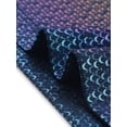 thumbnail image 5 of INSPIRE CHIC Haut Multicolore Brillant à Manches Courtes Texturé Métallisé de Fête pour Femme Bleu Foncé m, 5 of 5