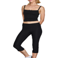 thumbnail image 4 of Pantalons de Manchette Extensibles à Taille Moyenne pour Femmes, 4 of 9