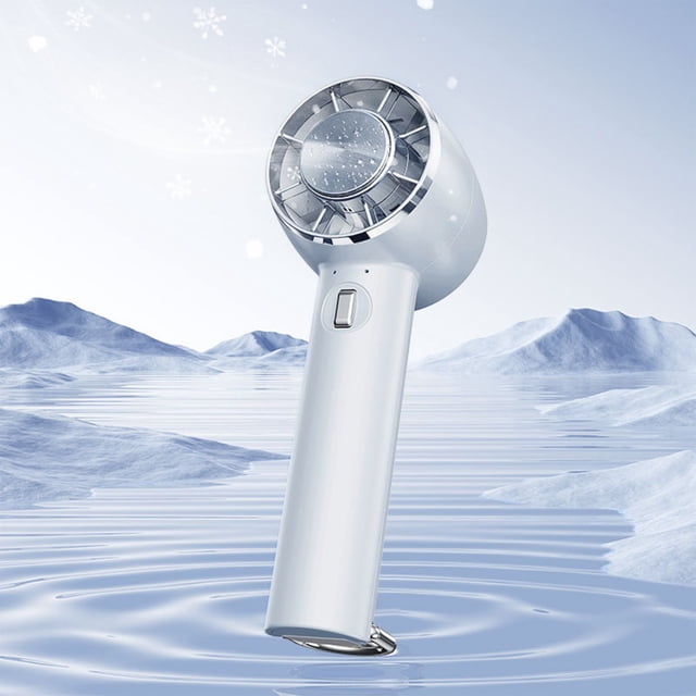 New Refrigerated Handheld Fan Outdoor Climbing Button Desktop Usb Charging Ice Mini Fan Can Be Used The Car