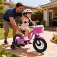 thumbnail image 4 of Costway Vélo pour Enfants 12 Pouces avec Roues Stabilisatrices, Panier, Freins à Main et à Rétropédalage, Selle Ajustable, 4 of 9