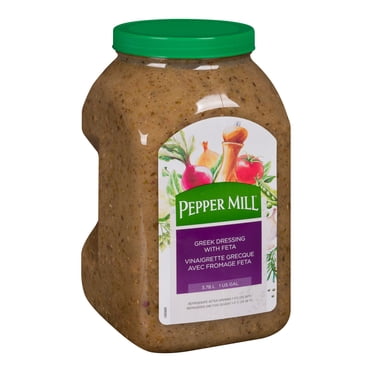 Moulin à Poivre Vinaigrette Grecque Méditerranéenne, avec Féta / 3,78 L/unité, 2 Unités/caisse