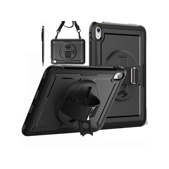Case for iPad (A16) 11th Generation 11 Inch 2025, iPad 10th Generation 10.9 inch 2022 with Screen Protector, Foldable Stand, Pen Holder, Heavy Duty Shockproof Rugged Protective Cover