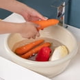thumbnail image 4 of Large Plastic Wash Basin Multipurpose Laundry Sink | Thickened Square Tub for Washing Clothes, Feet, Vegetables | Household Basin for Kitchen, Bathroom, Dormitory, 4 of 6