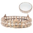 thumbnail image 4 of Crystal Miroir Gâteau Support Rack Mariage Dessert Cupcake Pan Gâteau Présentoir Plateau Table Décorround, 4 of 14