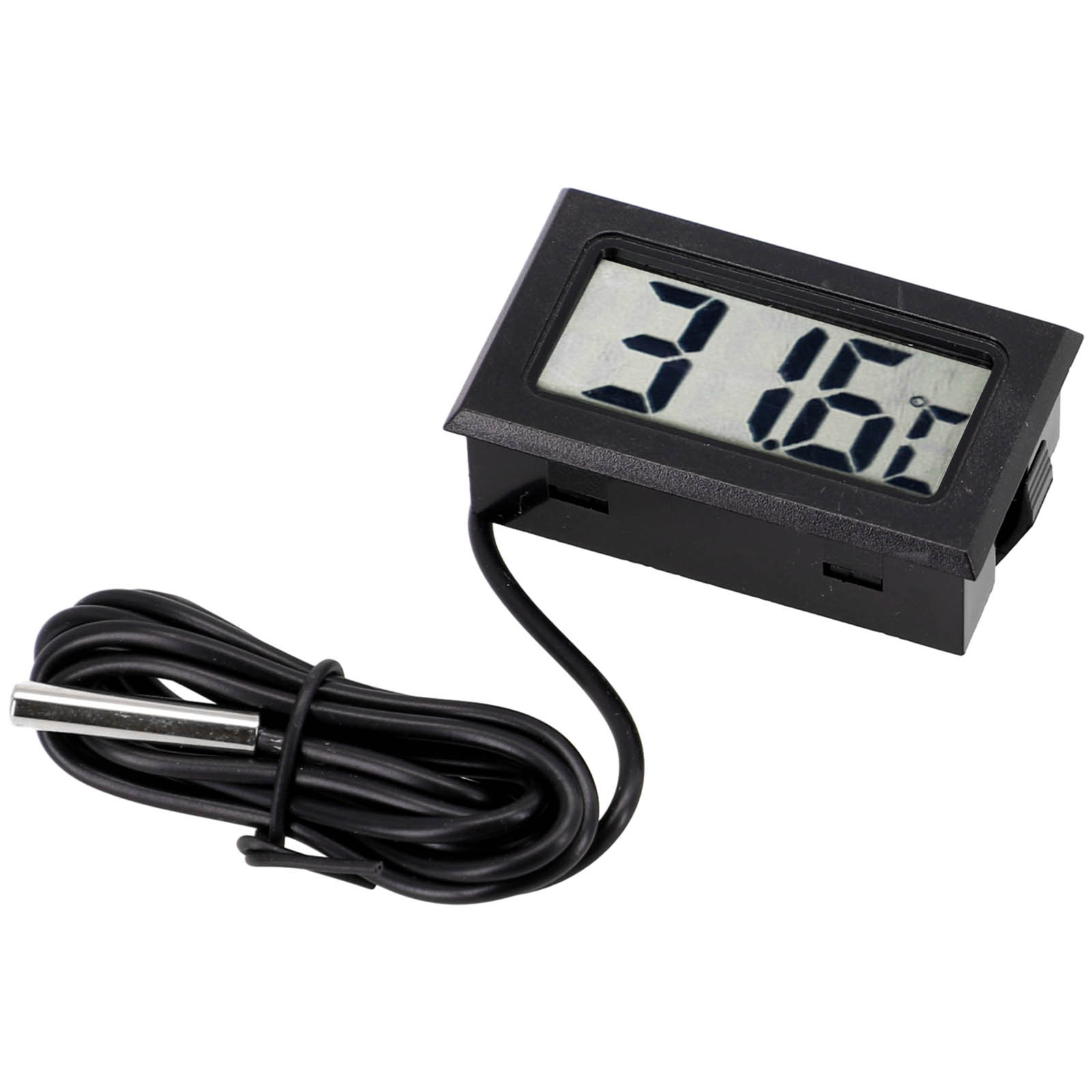 Digital LCD Thermometer Temperature Meter Gauge with Waterproof Sensor Probe