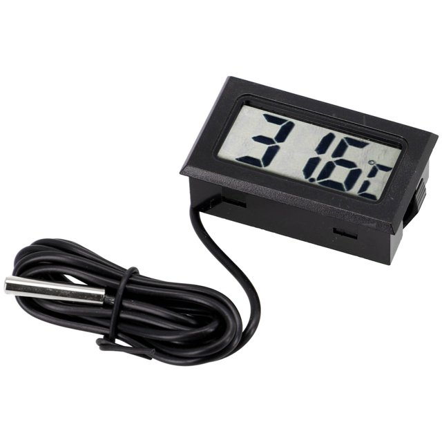 Digital LCD Thermometer Temperature Meter Gauge with Waterproof Sensor Probe