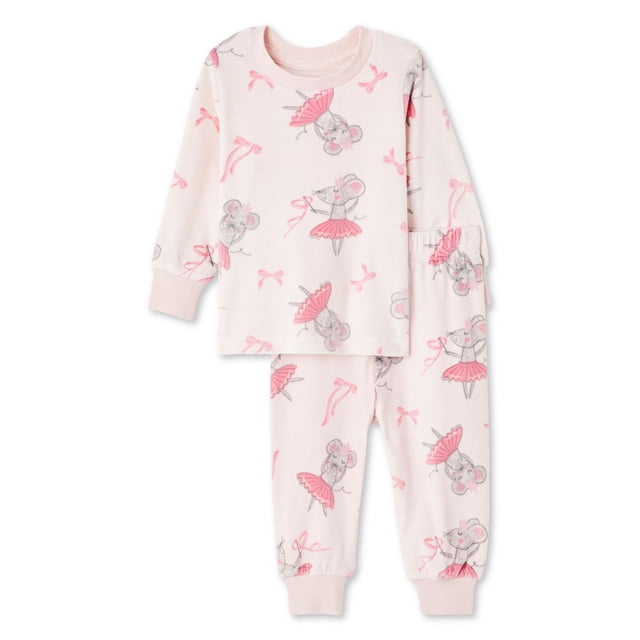 Pyjama 2 pièces en velours George pour bébés filles