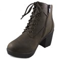thumbnail image 2 of Womens Casual Lug Sole Chunky Heel Ankle Combat Boot, 2 of 2