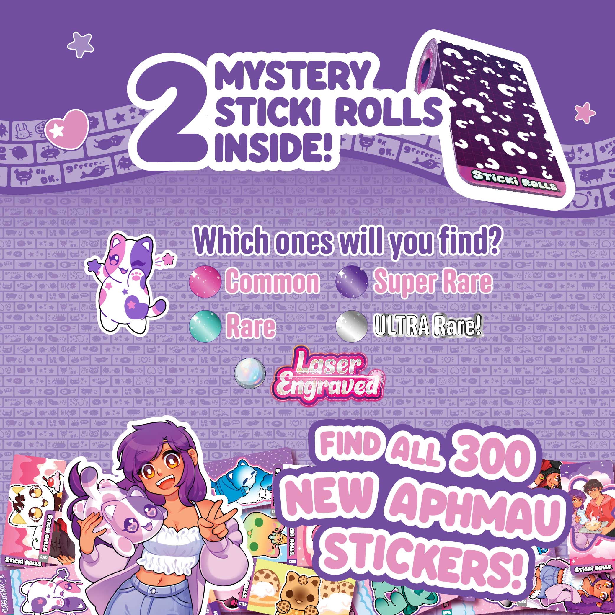 Sticki Rolls x Aphmau : Capsules – Paquet surprise mystère