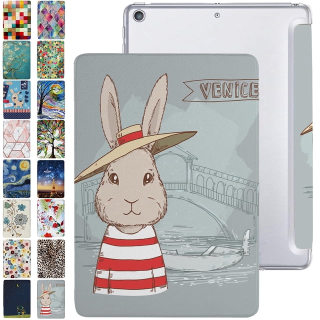 iPad 2015 Pro 12.9 1st Gen Printed Case A1584 ML0H2LL/A ML0G2LL/A ML0F2LL/A A1652 ML0N2LL/A ML0R2LL/A ML0V2LL/A ML0U2LL/A ML0T2LL/A ML3Q2LL/A ML3N2LL/A ML3K2LL/A ML2J2LL/A ML3R2LL/A - Bunny Hat