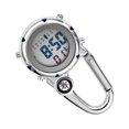 thumbnail image 1 of Digital Carabiner Clip Watches Hook Clock Luminous Watch Digital Carabiner Clip Multi-function Fob Nurse Watch Compasses Week Clocks Hospital Blue, 1 of 9
