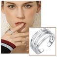 thumbnail image 2 of Silver Adjustable Toe Band Ring with Open Joint Design for Comfortable Foot Wear, Clear 1Pack, 2 of 9