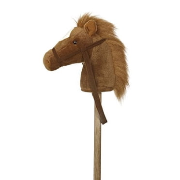 Aurora World World Poney Bâton Giddy-Up 37 Pouces Peluche, Brun - 02416