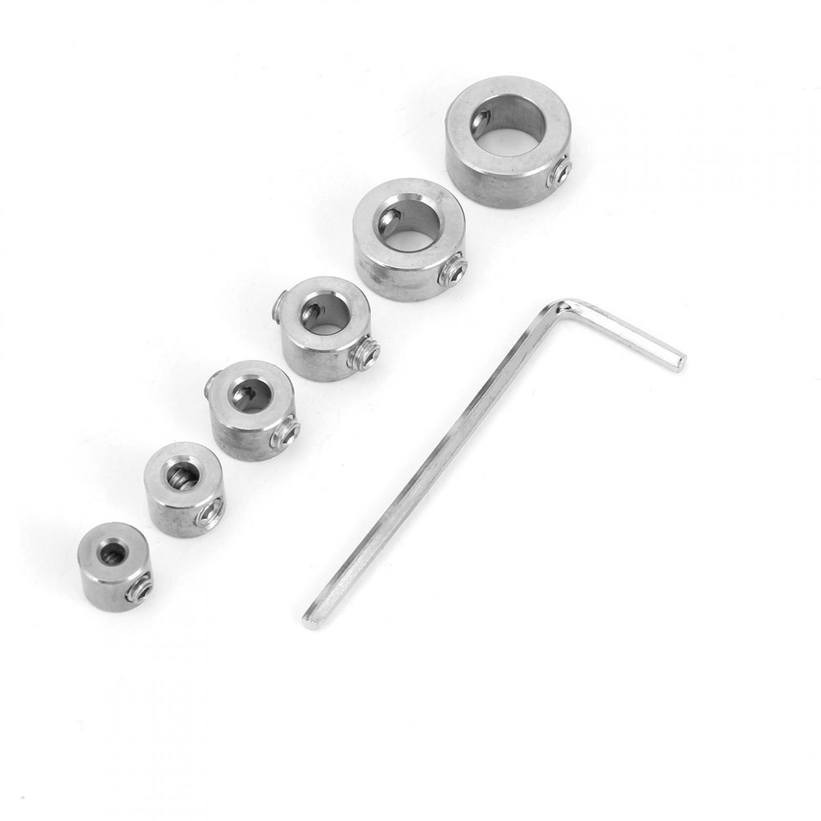 7pcs Stainless Steel Drill Depth Stop Bit Color Set, Drilling Limit  Dowel Shaft Chuck, Power Drill Accessories For Power Drill Parts