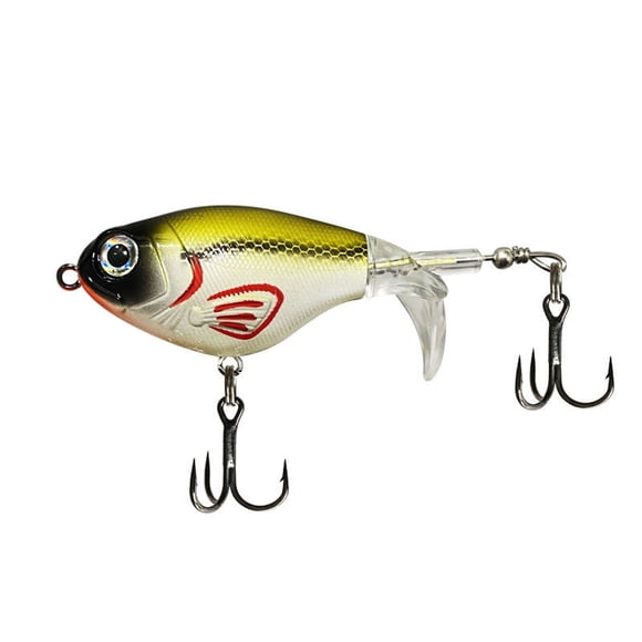 Leurre de Pêche Réaliste avec Queue à Hélice, Appât Toupie pour Lac et Rivière