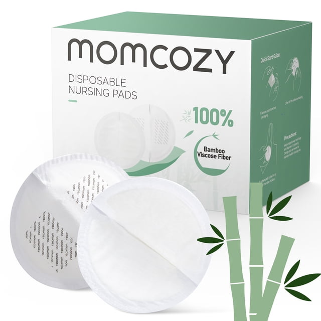 Momcozy Coussinets d'Allaitement Jetables Ultra-Minces / Fibre de Bambou
