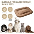 thumbnail image 4 of Pet Mat, Winter Warm Thickened Dog Cat Kennel Mat, Flax Material, Comfortable Cozy, Waterproof Easy to Clean, Versatile for Kennel Sleeping Pad, Cold Weather Protection, Pet Bedding, 4 of 6